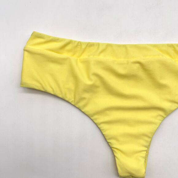FREE PEOPLE MOVEMENT ABYSSE Swim Malia Surf Bottom Womens Medium Yellow NEW - Picture 9 of 14